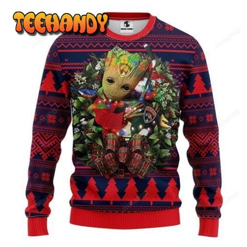 Nhl Florida Panthers Groot Hug Ugly Christmas Sweater, Ugly Sweater