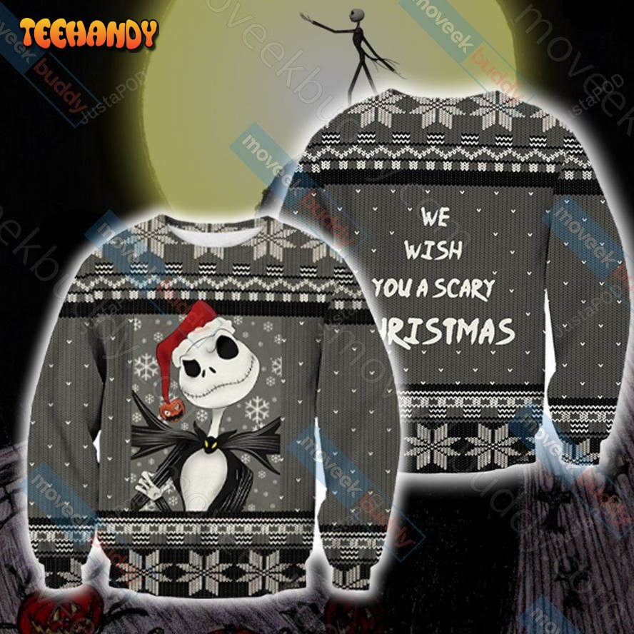 Nightmare Before Christmas Ugly Christmas Sweater, All Over Print Sweatshirt