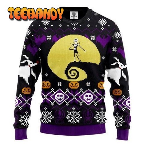 Nightmare Before Xmas Ugly Christmas Sweater, All Over Print Sweatshirt