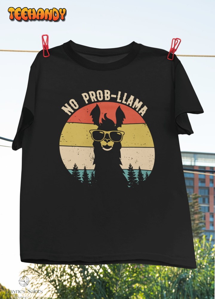 No Prob-Llama Alpaca Llama Vintage Classic T-Shirt