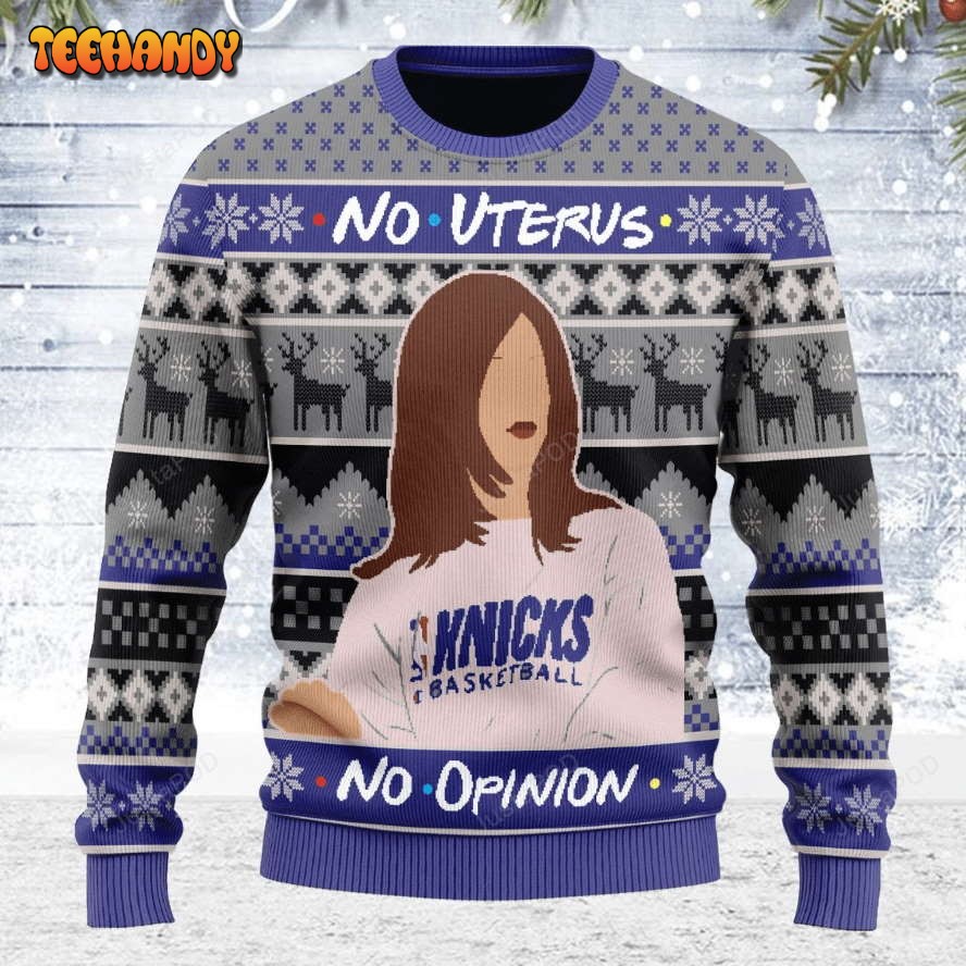 No Uterus No Opinion Ugly Christmas Sweater, All Over Print Sweatshirt