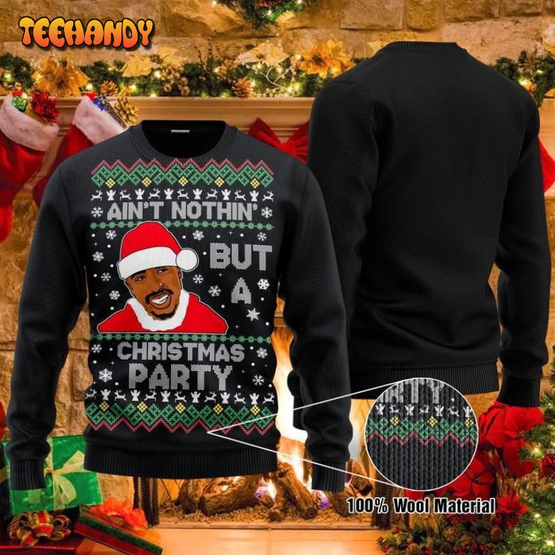 Nothing But A Party Santa Ugly Christmas Sweater, All Over Print Sweatshirt