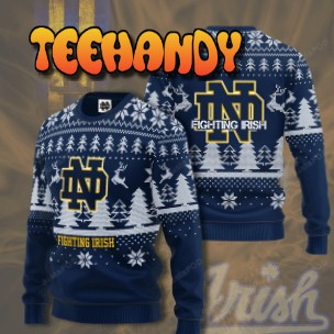 Notre Dame Fighting Irish Ugly Christmas Sweater, All Over Print Sweatshirt