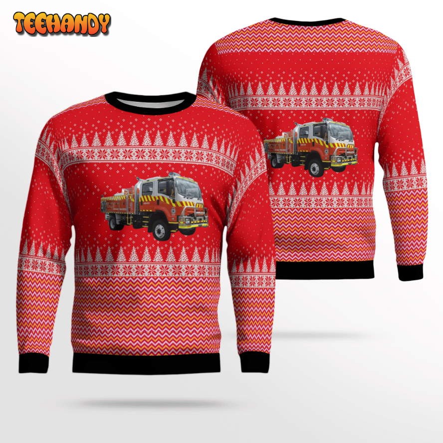 NSW Rural Fire Service (NSW RFS) Heavy Tanker Ugly Christmas Sweater