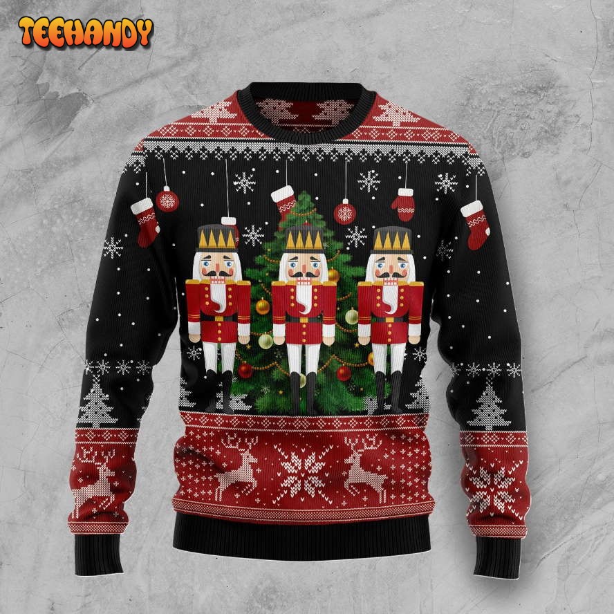 Nutcracker Christmas Tree Ugly Christmas Sweater