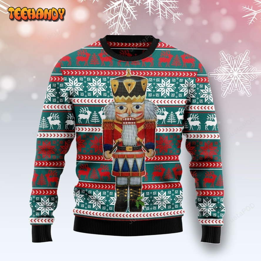 Nutcracker Soldier and Drum Ugly Christmas Sweater