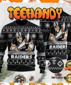 Oakland Raiders Ugly Christmas Sweater, All Over Print Sweatshirt