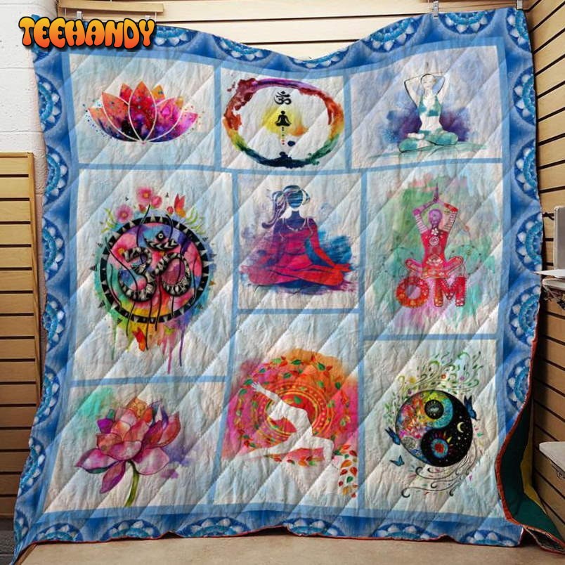 Om Yoga 3D Customized Quilt Blanket