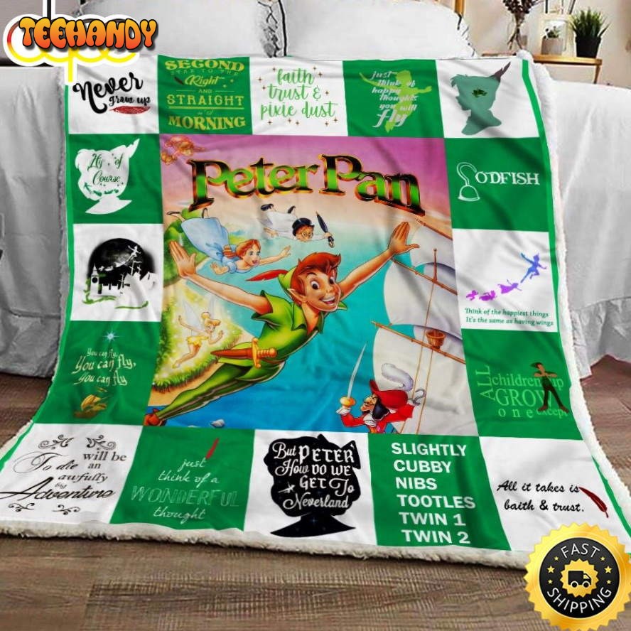 Peter Pan Disney Blanket Gift For Fans Movie Disney