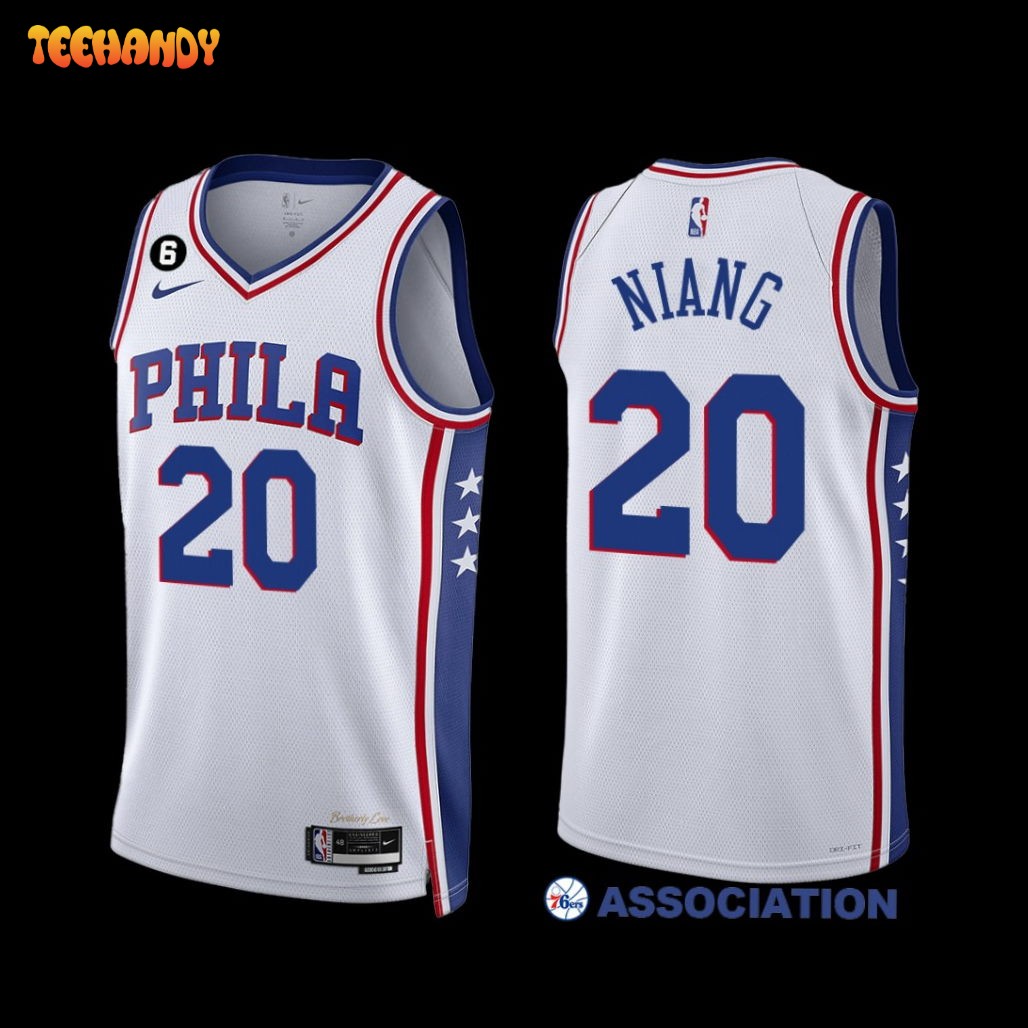 Philadelphia 76ers Georges Niang 2022-23 Association Edition Jersey White