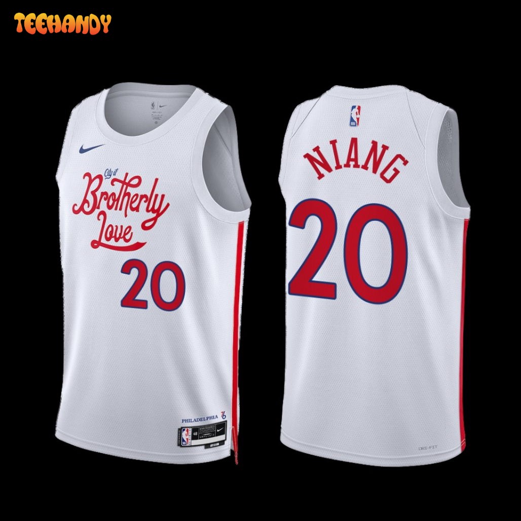 Philadelphia 76ers Georges Niang 2022-23 City Edition Jersey White