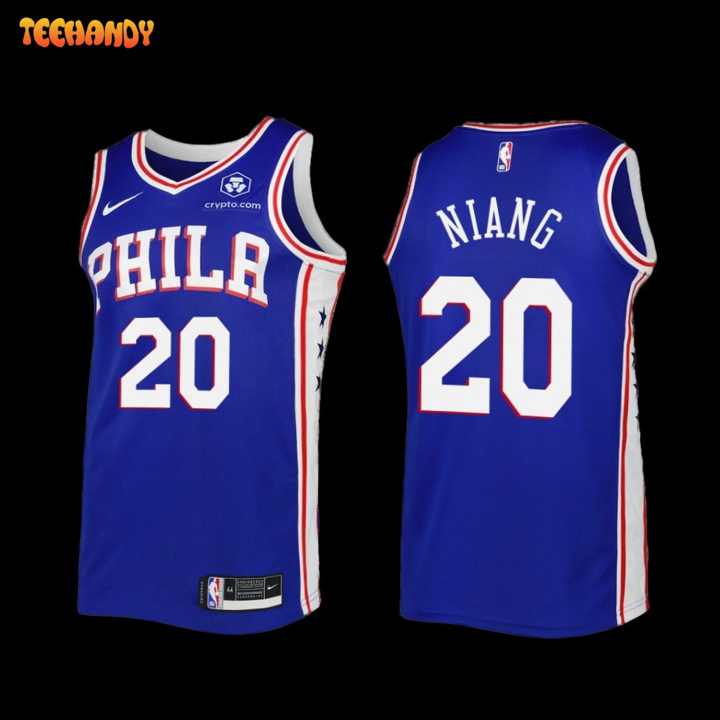 Philadelphia 76ers Georges Niang 2022-23 Icon Edition Jersey Royal