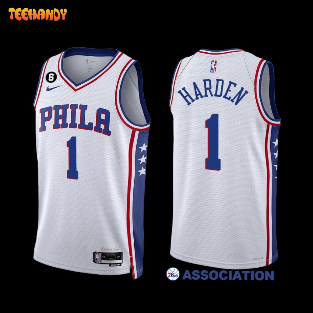 Philadelphia 76ers James Harden 2022-23 Association Edition Jersey White