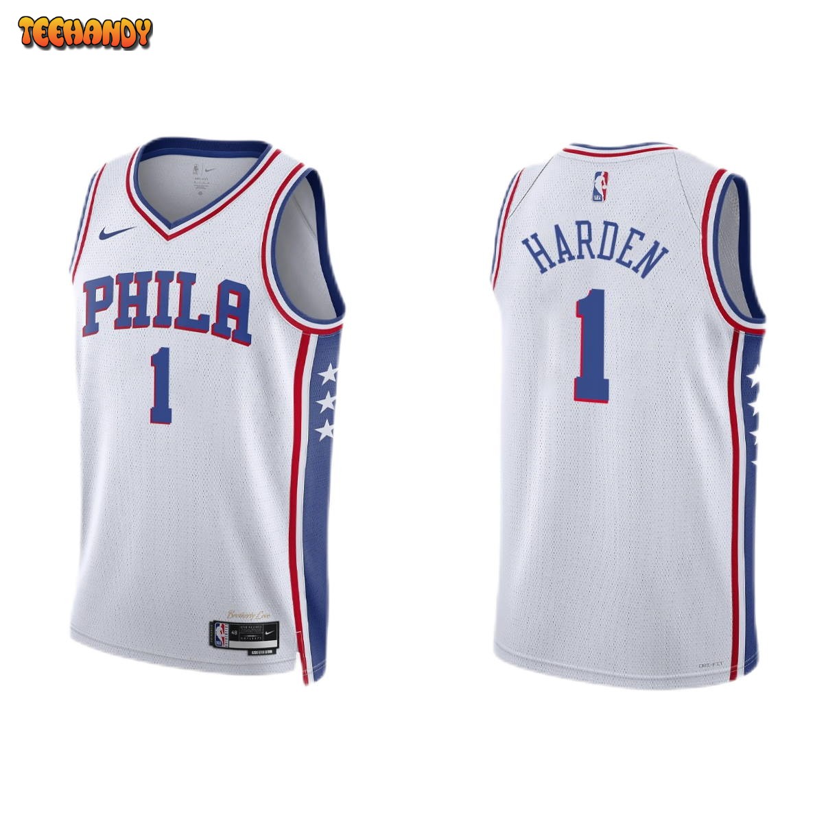 Philadelphia 76ers James Harden White Association Jersey