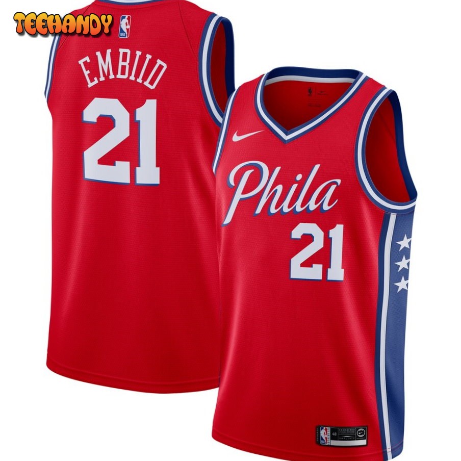 Philadelphia 76ers Joel Embiid 2020 Red Statement Jersey