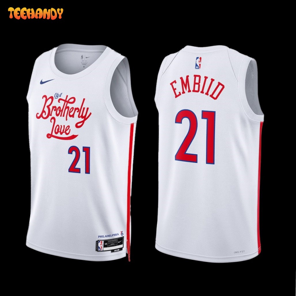 Philadelphia 76ers Joel Embiid 2022-23 City Edition Jersey White