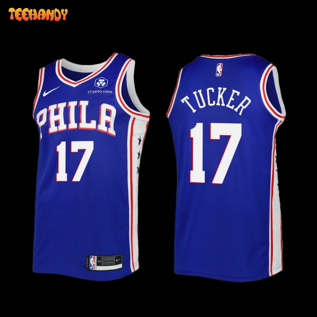 Philadelphia 76ers P.J. Tucker 2022-23 Icon Edition Jersey Royal