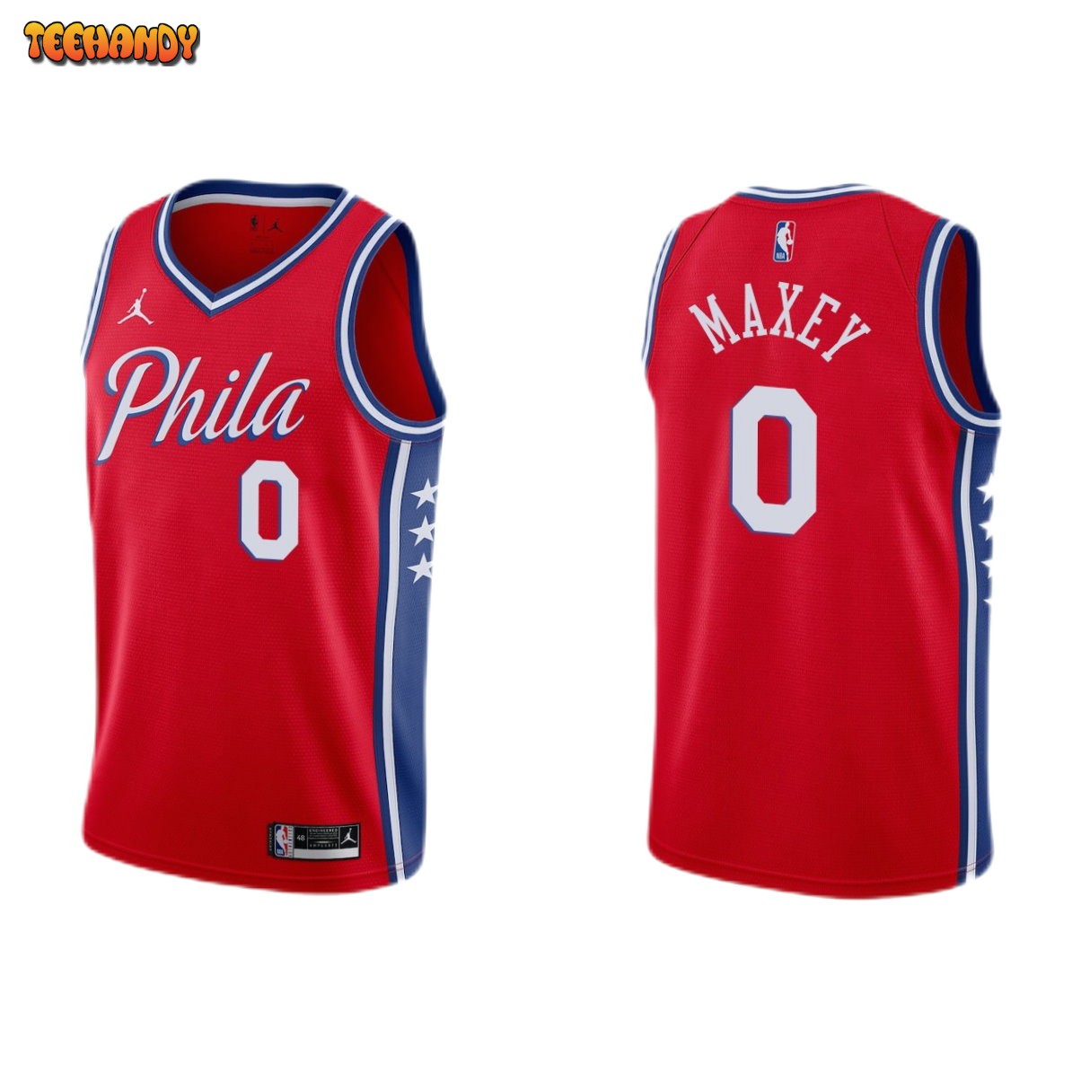 Philadelphia 76ers Tyrese Maxey Red Statement Jersey