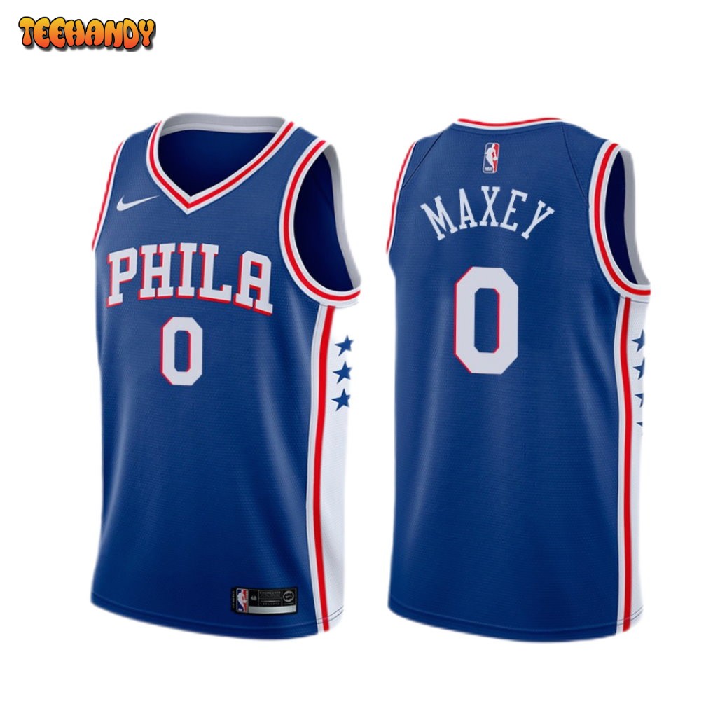 Philadelphia 76ers Tyrese Maxey Royal Icon Jersey