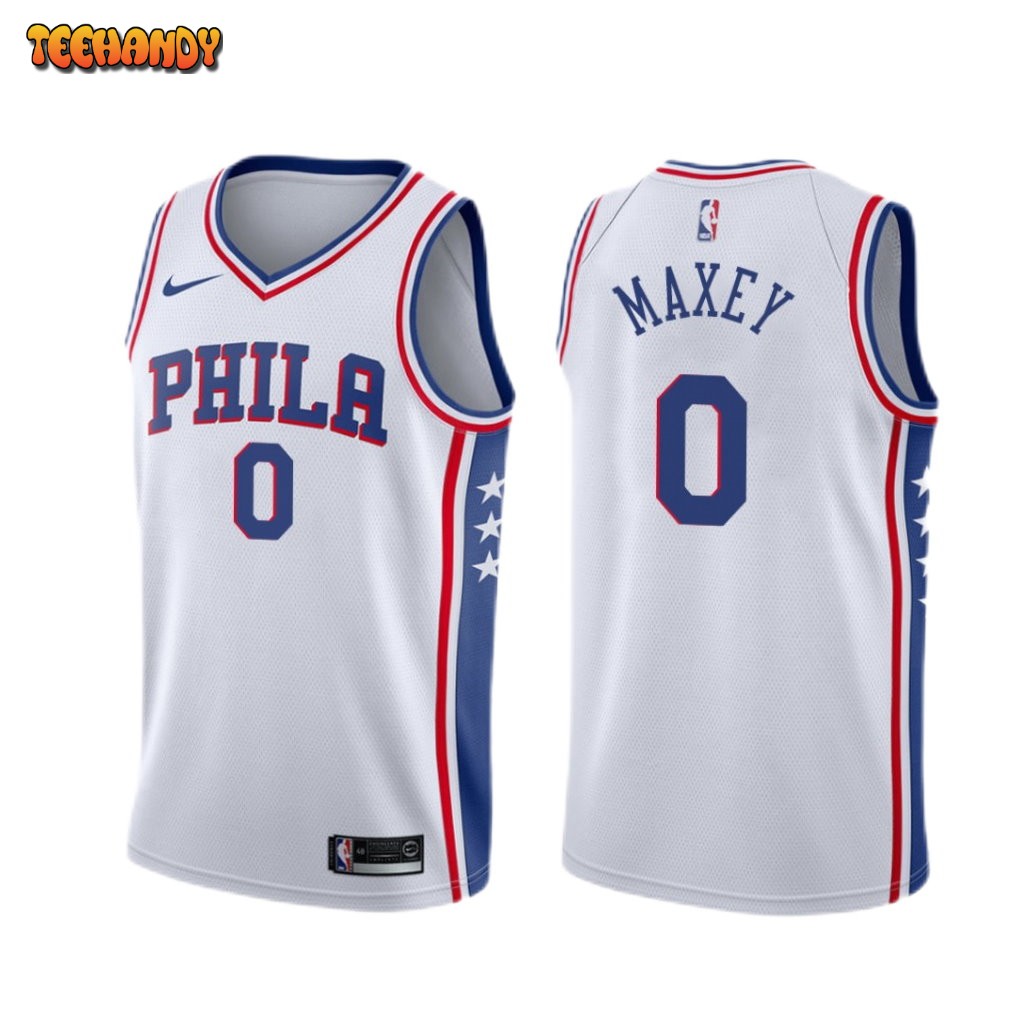 Philadelphia 76ers Tyrese Maxey White Association Jersey