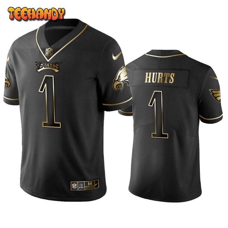 Philadelphia Eagles Jalen Hurts Black Golden Limited Jersey