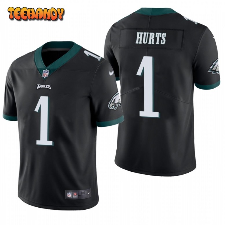 No. 1 Jalen Hurts Eagles Shirt For Youth Black Color Football Jersey Season  2023