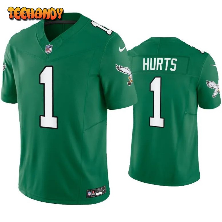 Philadelphia Eagles Jalen Hurts Green Throwback Limited Jersey