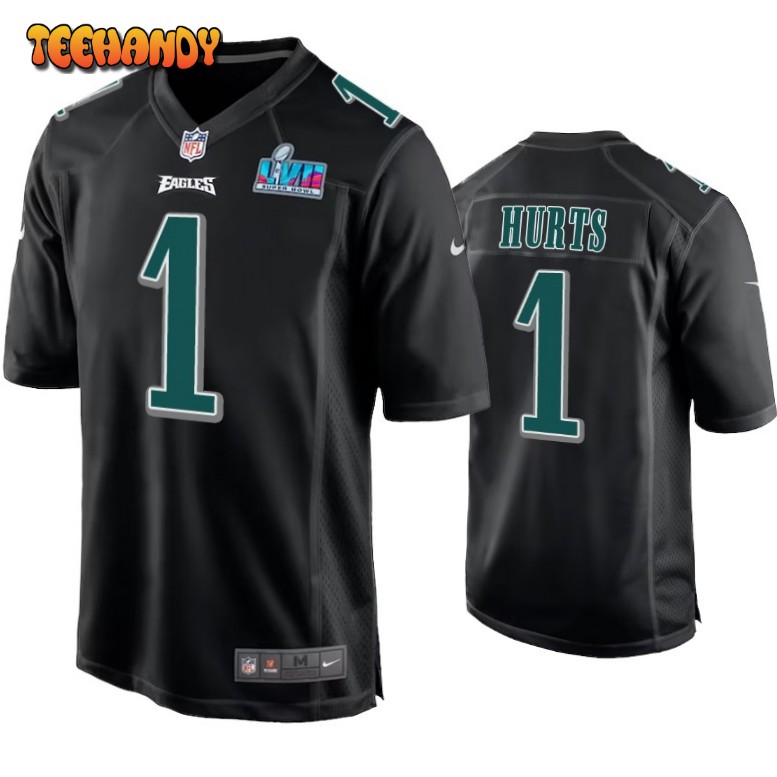 Philadelphia Eagles Jalen Hurts Super Bowl LVII Black Fashion Jersey