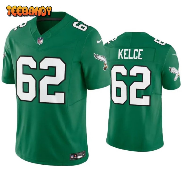 Philadelphia Eagles Jason Kelce Green Throwback Limited Jersey