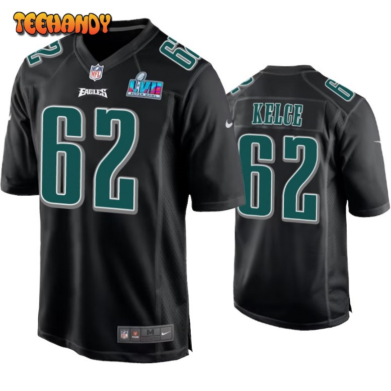 Philadelphia Eagles Jason Kelce Super Bowl LVII Black Fashion Jersey