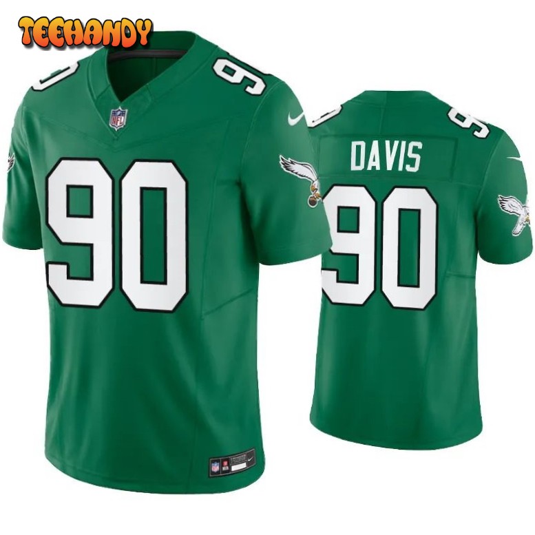 Philadelphia Eagles Jordan Davis Green Throwback Limited Jersey