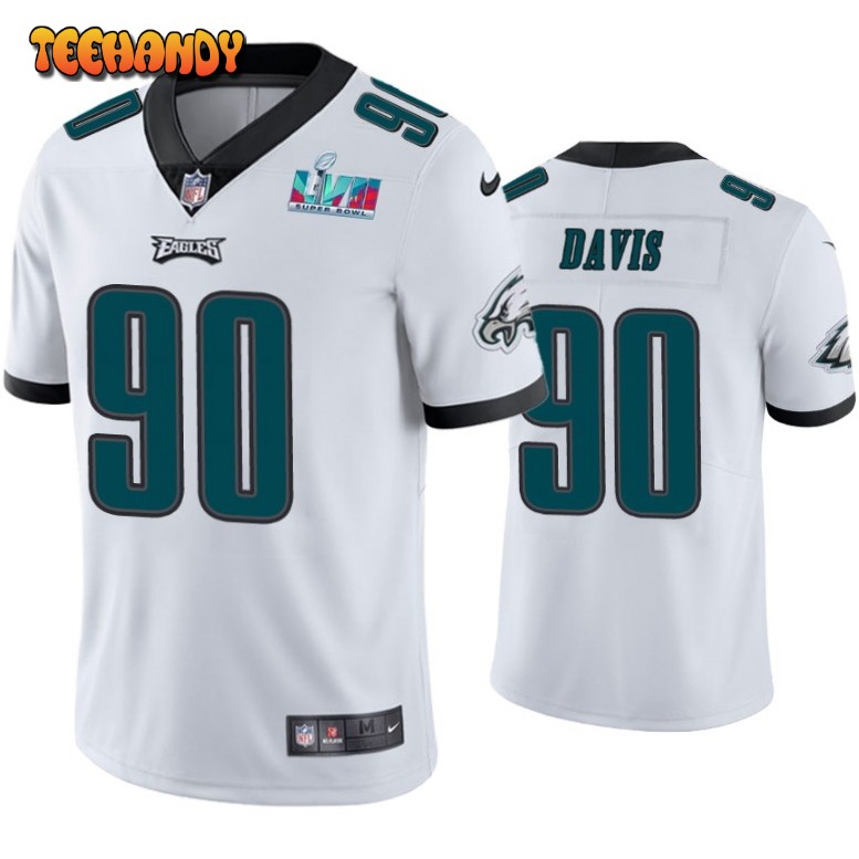 Philadelphia Eagles Jordan Davis Super Bowl LVII White Limited Jersey