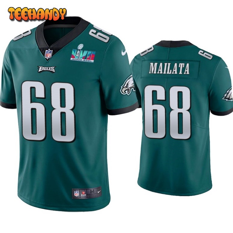 Philadelphia Eagles Jordan Mailata Super Bowl LVII Green Limited Jersey