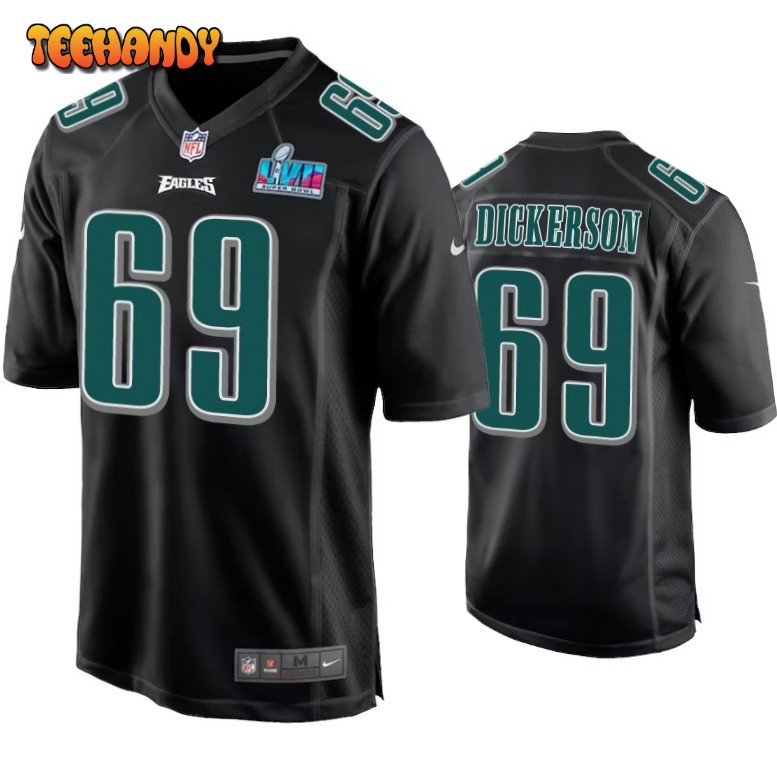 Philadelphia Eagles Landon Dickerson Super Bowl LVII Black Fashion Jersey