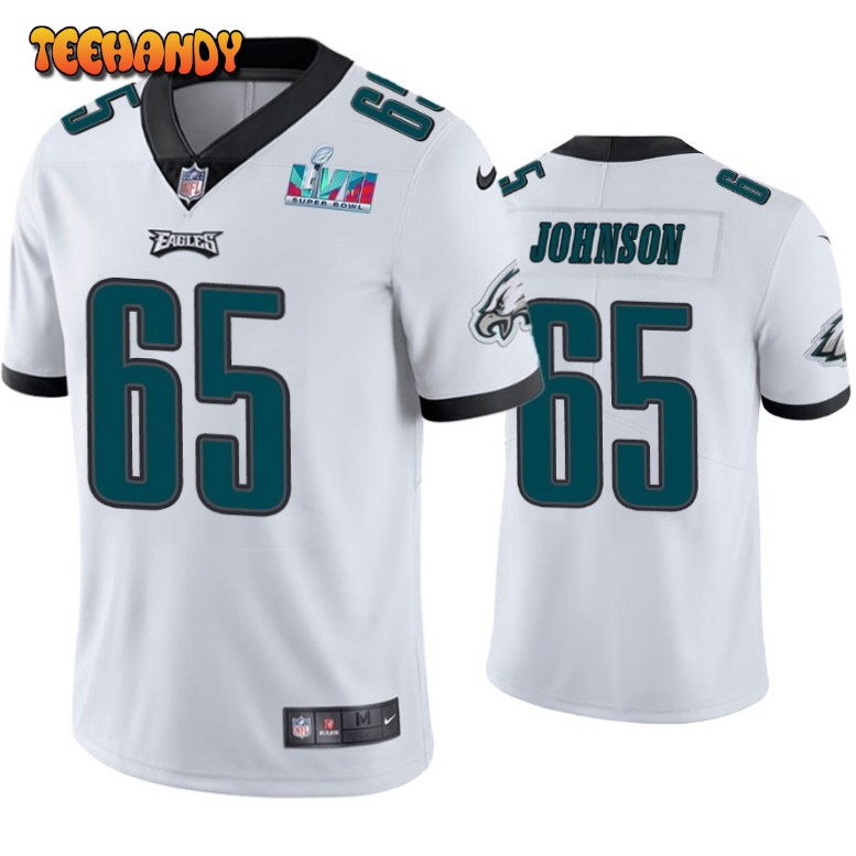 Philadelphia Eagles Lane Johnson Super Bowl LVII White Limited Jersey