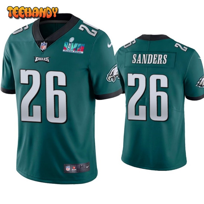 Philadelphia Eagles Miles Sanders Super Bowl LVII Green Limited Jersey