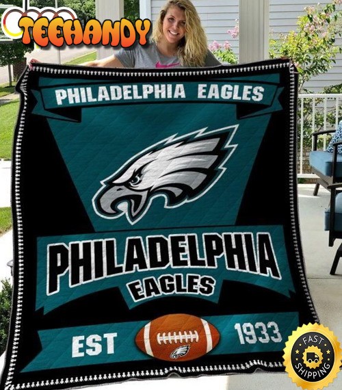 Philadelphia Eagles NFL Team EST 1933 Quilt Blanket