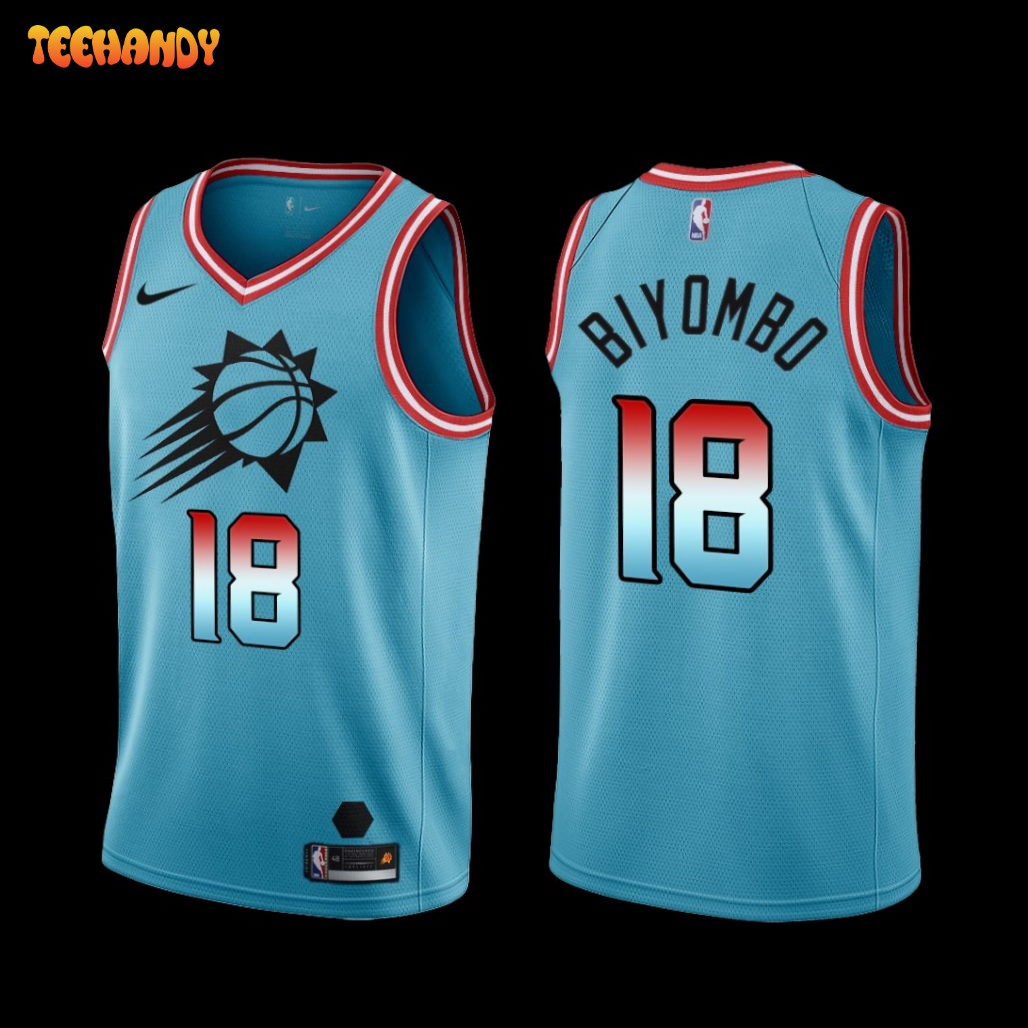 Phoenix Suns Bismack Biyombo 2022-23 City Edition Jersey Blue