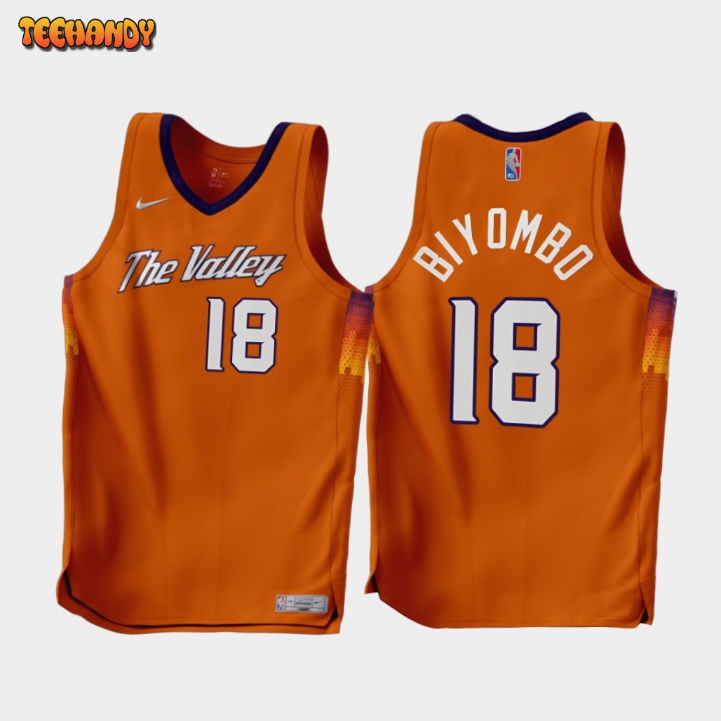 Phoenix Suns Bismack Biyombo 2022-23 Earned Edition Jersey Orange