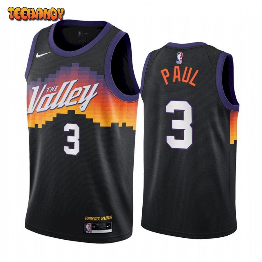 Phoenix Suns Chris Paul 2021 Valley City Black Jersey