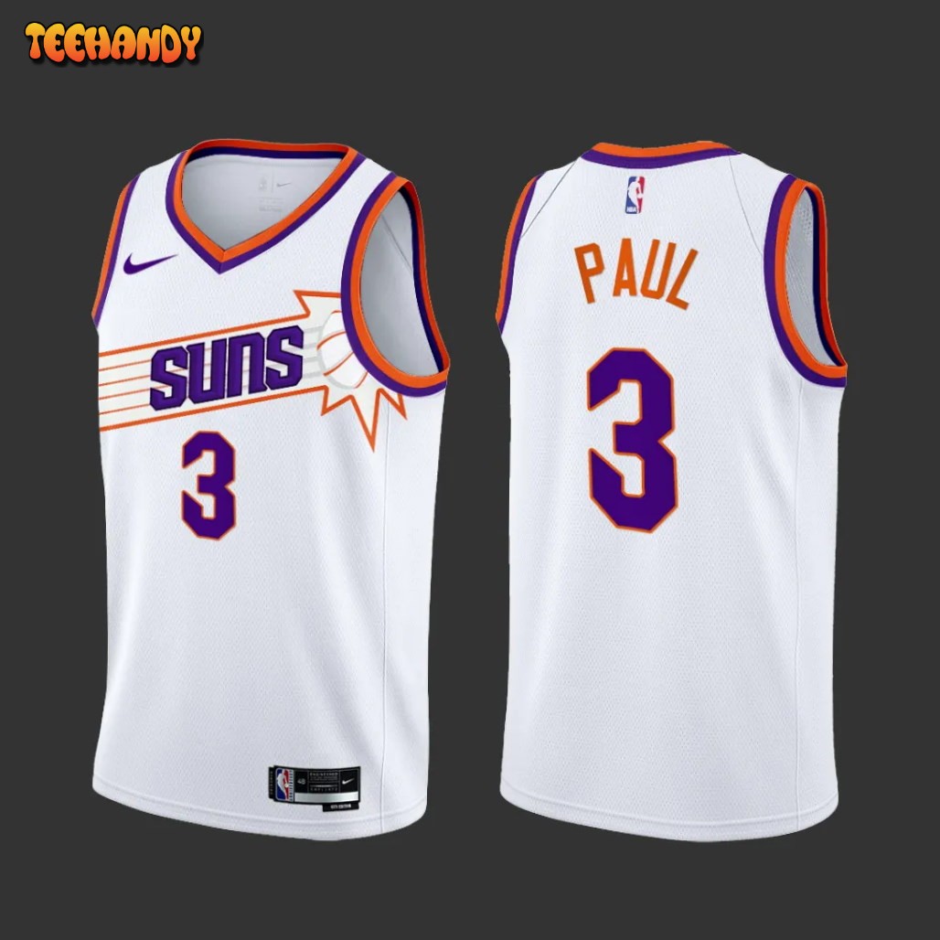 Phoenix Suns Chris Paul 2023-24 White Association Edition Jersey