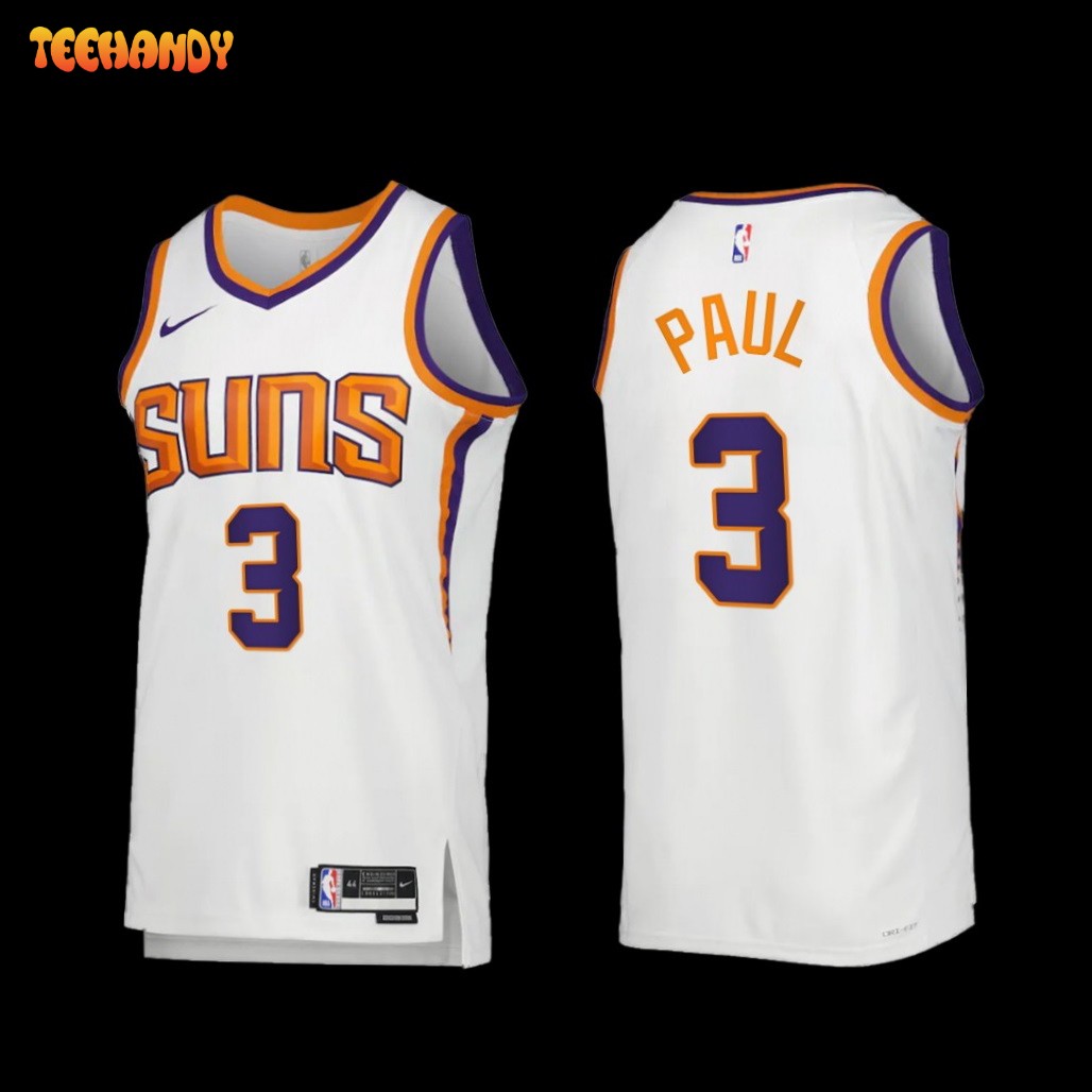 Phoenix Suns Chris Paul 2023 White Association Edition Jersey