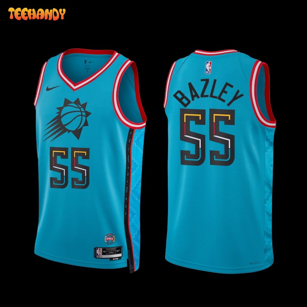 Phoenix Suns Darius Bazley 2022-23 City Edition Jersey Turquoise