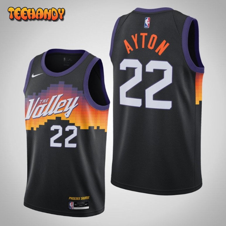 Phoenix Suns Deandre Ayton 2021 Valley City Black Jersey