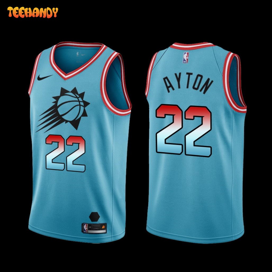 Phoenix Suns Deandre Ayton 2022-23 Blue City Edition Jersey