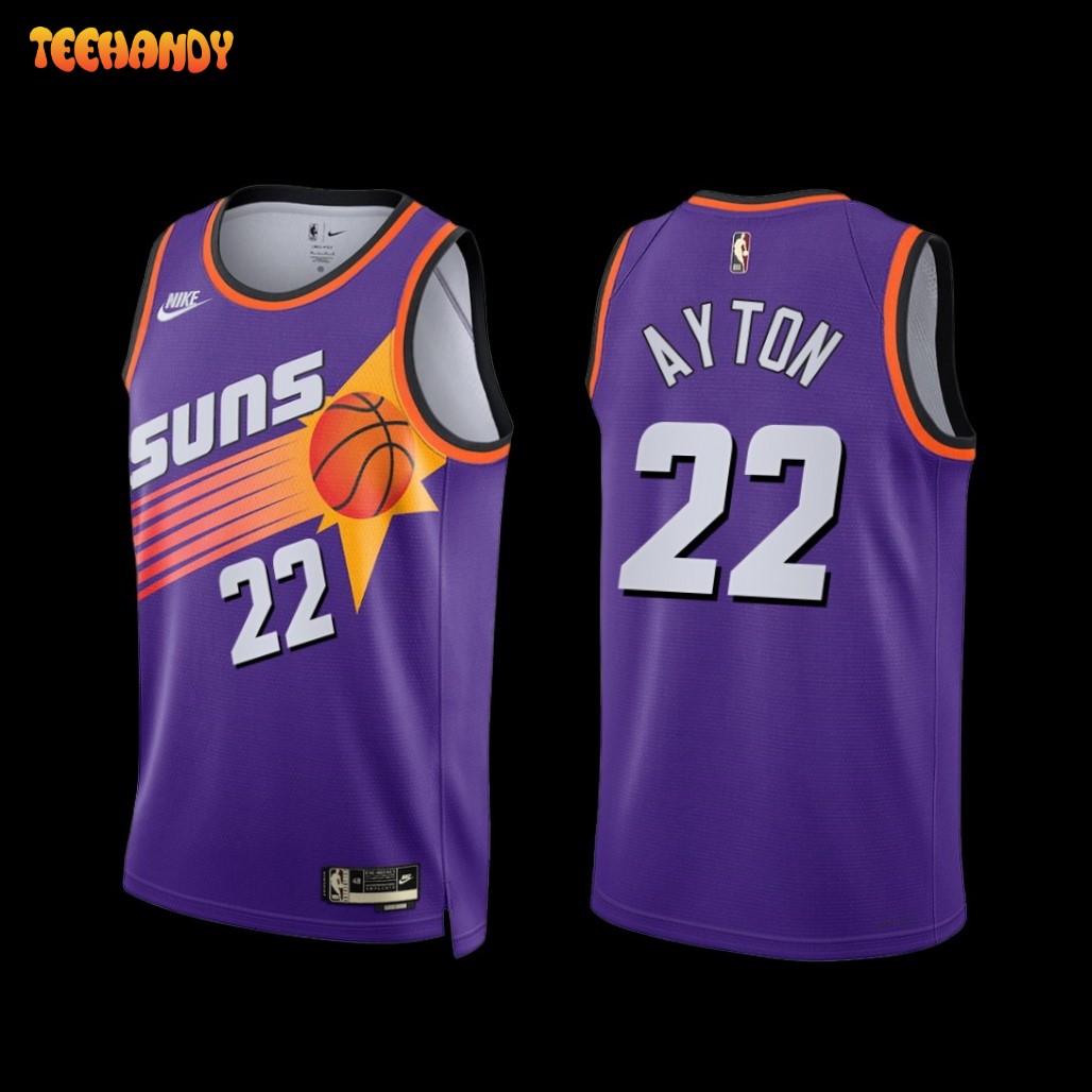 Phoenix Suns Deandre Ayton 2022-23 Purple Classic Edition Jersey