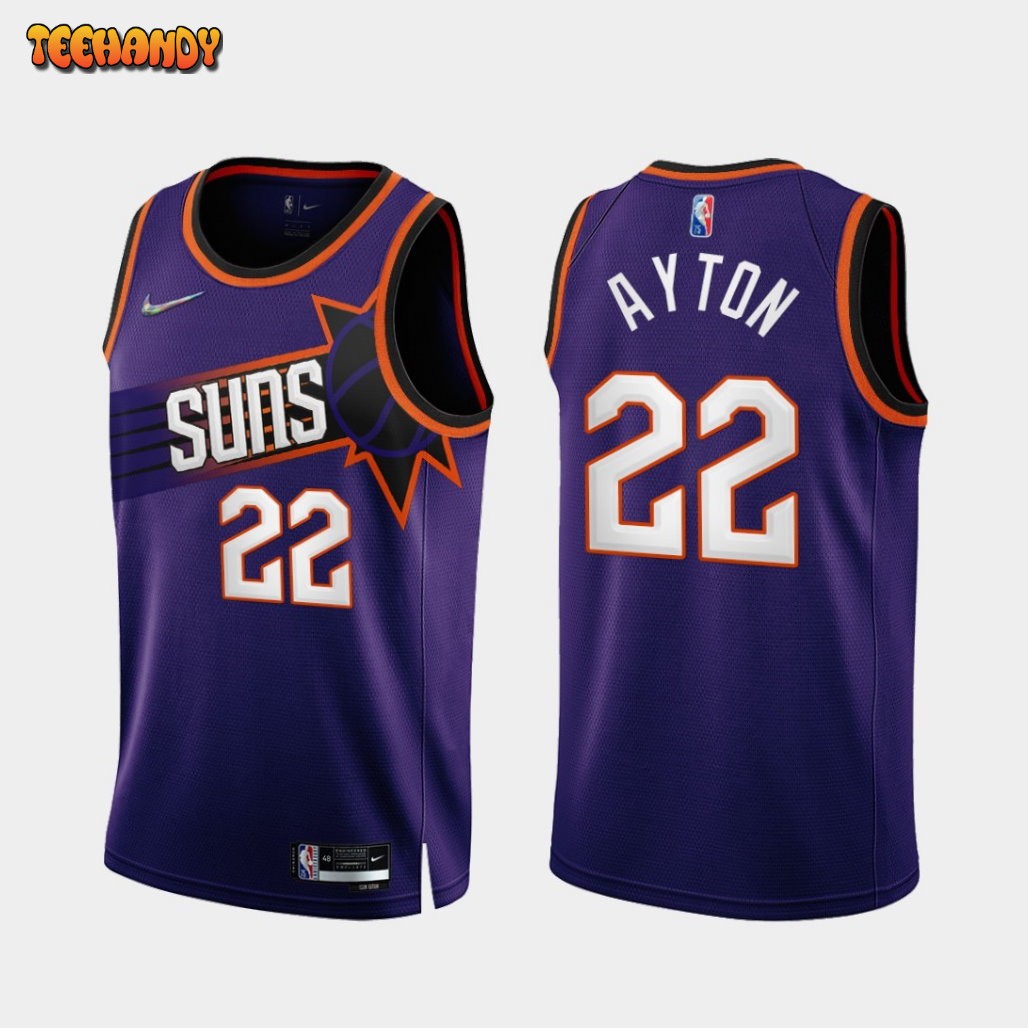 Phoenix Suns Deandre Ayton 2022-23 Purple Icon Edition Jersey