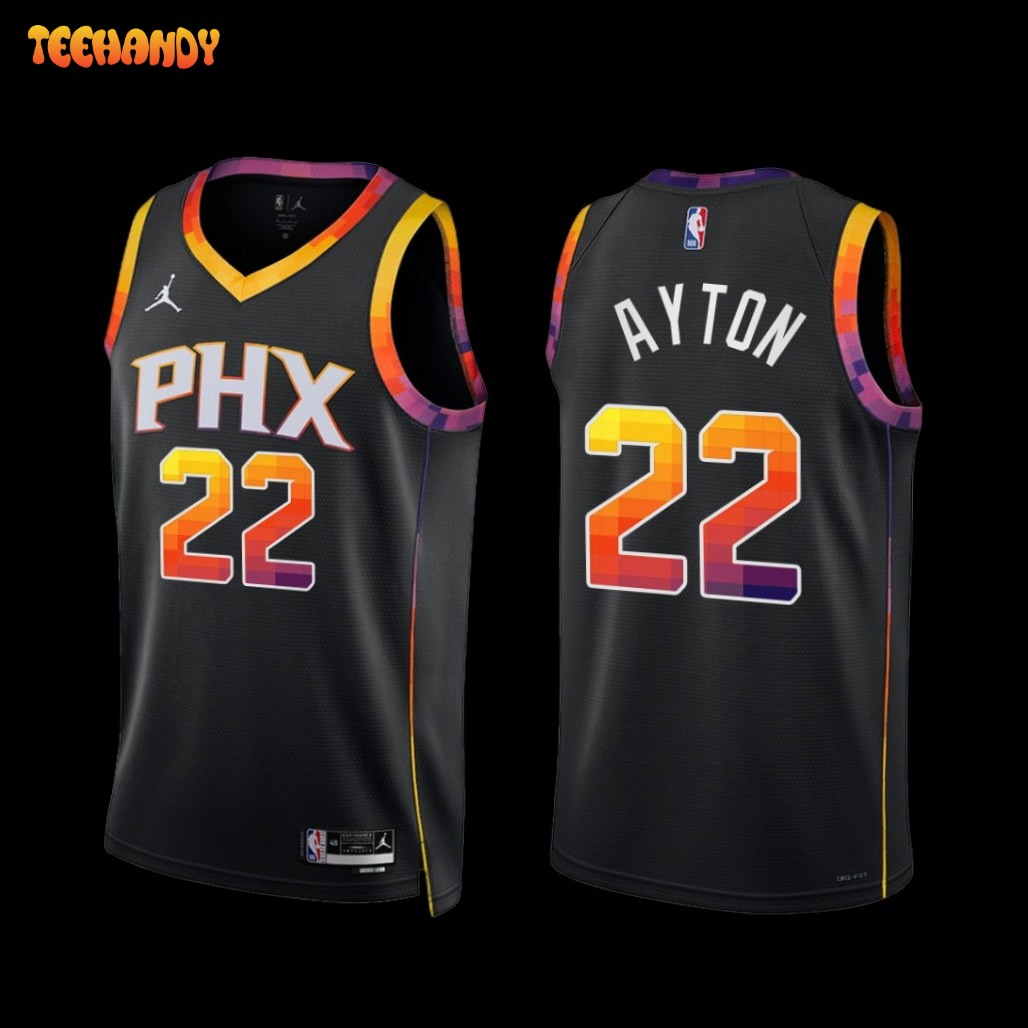 Phoenix Suns Deandre Ayton 2022-23 Statement Edition Jersey Black