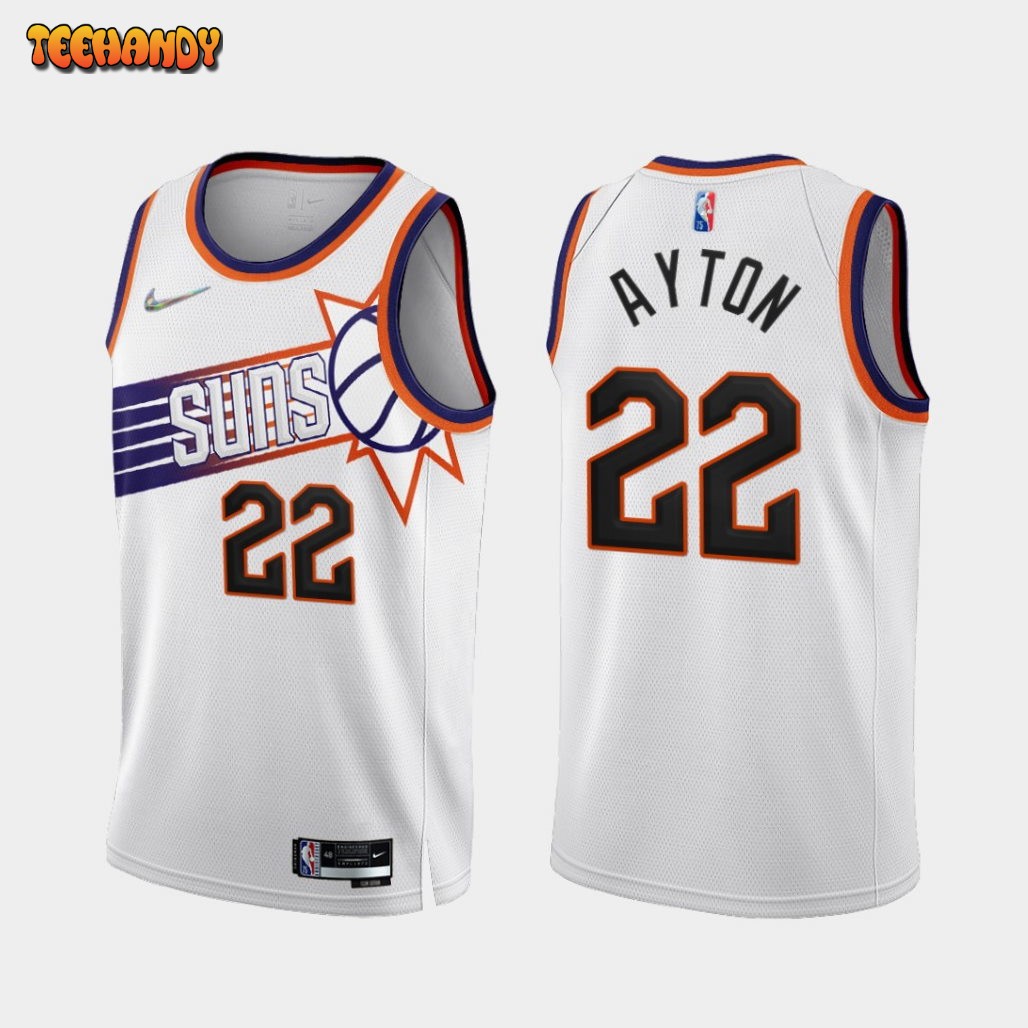 Phoenix Suns Deandre Ayton 2022-23 White Association Edition Jersey