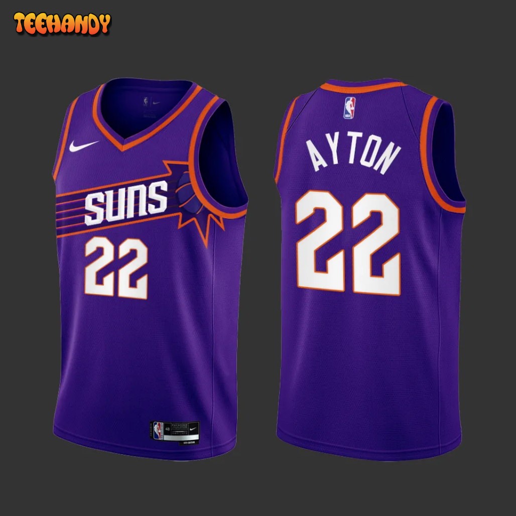 Phoenix Suns Deandre Ayton 2023-24 Purple Icon Edition Jersey